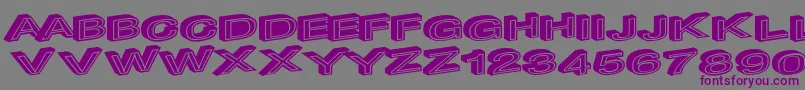 Makeimpact Font – Purple Fonts on Gray Background