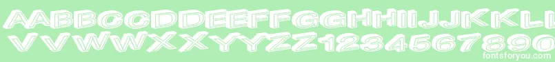 フォントMakeimpact – 緑の背景に白い文字
