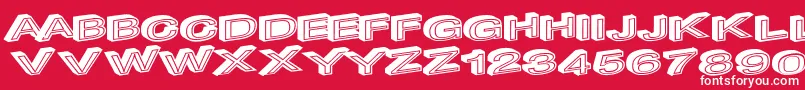 Makeimpact Font – White Fonts on Red Background