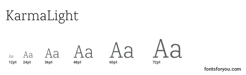 KarmaLight Font Sizes