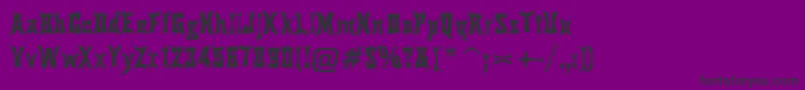 PinchDrunk Font – Black Fonts on Purple Background