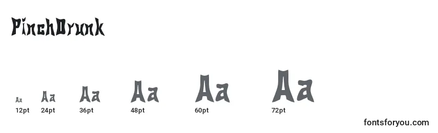 PinchDrunk Font Sizes