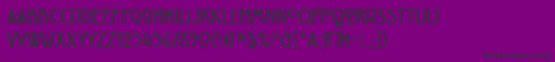 RenniemackintoshitcTtBold Font – Black Fonts on Purple Background