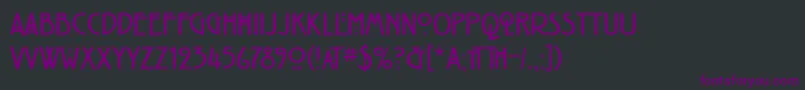 RenniemackintoshitcTtBold Font – Purple Fonts on Black Background