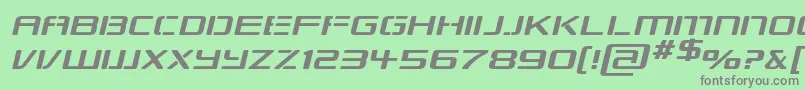 Weitere Informationen zur RepublikapsExpItalic-Schriftart RepublikapsExpItalic-Schriftart – Graue Schriften auf grünem Hintergrund
