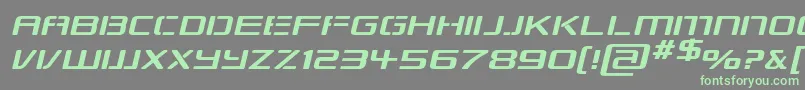 More about RepublikapsExpItalic Font RepublikapsExpItalic Font – Green Fonts on Gray Background