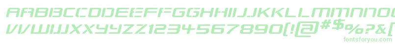 フォントRepublikapsExpItalic – 緑のフォント
