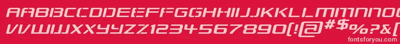 Шрифт RepublikapsExpItalic – розовые шрифты на красном фоне