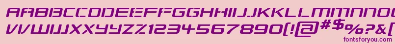 RepublikapsExpItalic-Schriftart – Violette Schriften auf rosa Hintergrund