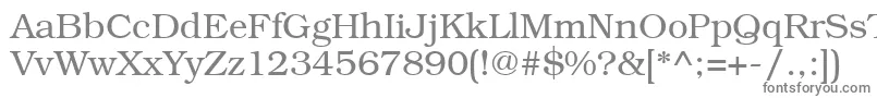 フォントBookmangtt – 白い背景に灰色の文字