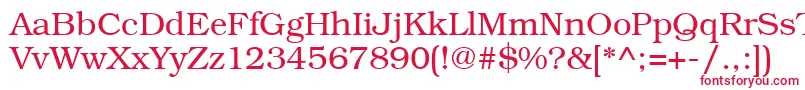 Bookmangtt Font – Red Fonts on White Background