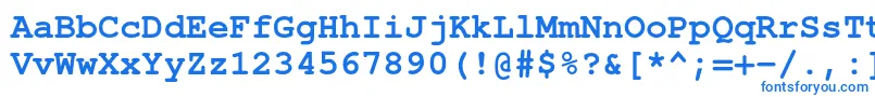 フォントTexgyrecursorBold – 白い背景に青い文字