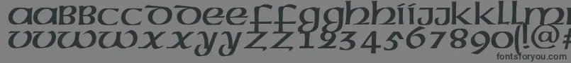 Megenc Font – Black Fonts on Gray Background