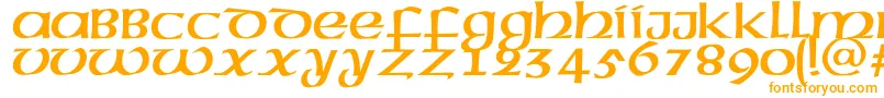 Шрифт Megenc – оранжевые шрифты