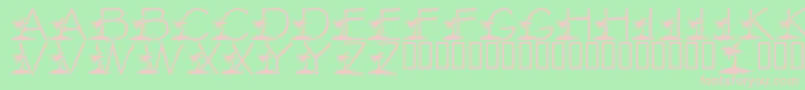 LmsTropicalIslandDream Font – Pink Fonts on Green Background