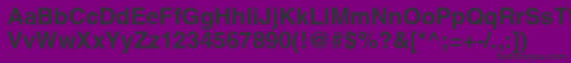 AghlvcyrillicBold Font – Black Fonts on Purple Background