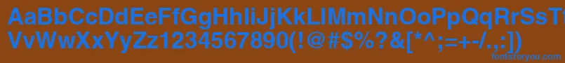 AghlvcyrillicBold Font – Blue Fonts on Brown Background