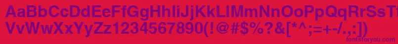 AghlvcyrillicBold Font – Purple Fonts on Red Background