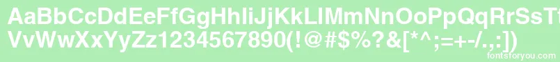 AghlvcyrillicBold Font – White Fonts on Green Background