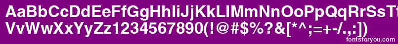 AghlvcyrillicBold Font – White Fonts on Purple Background