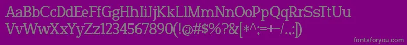 TinueRoad Font – Gray Fonts on Purple Background