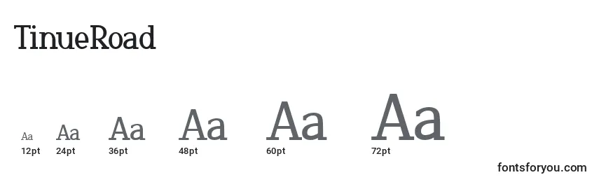 TinueRoad Font Sizes