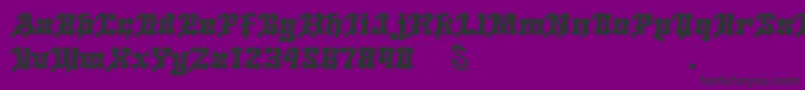 GomariceMeltingIceCream Font – Black Fonts on Purple Background