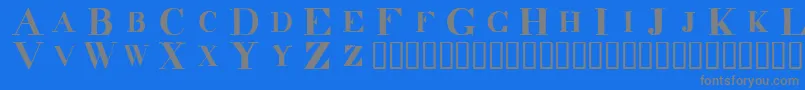 fuente Decindar – Fuentes Grises Sobre Fondo Azul
