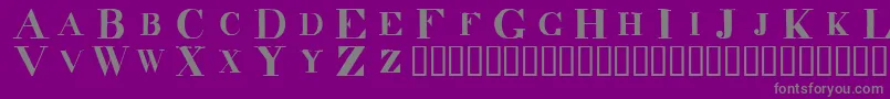 Decindar-Schriftart – Graue Schriften auf violettem Hintergrund