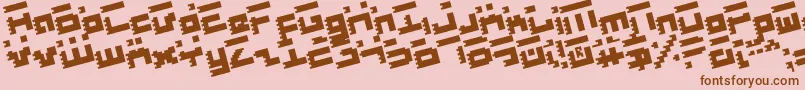 Roidr Font – Brown Fonts on Pink Background