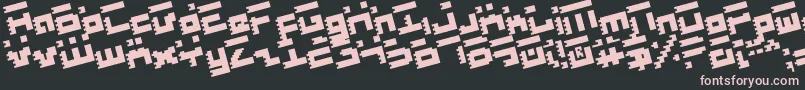 Roidr Font – Pink Fonts on Black Background