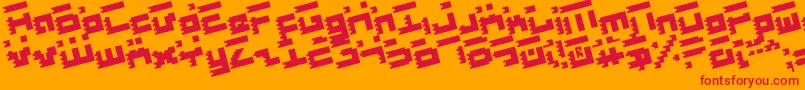 fuente Roidr – Fuentes Rojas Sobre Fondo Naranja
