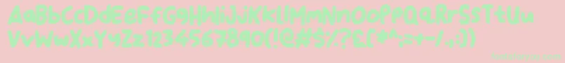 DearSanta Font – Green Fonts on Pink Background