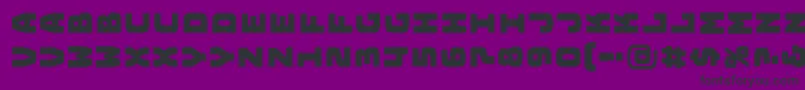 BungeelayersrotatedRegular Font – Black Fonts on Purple Background