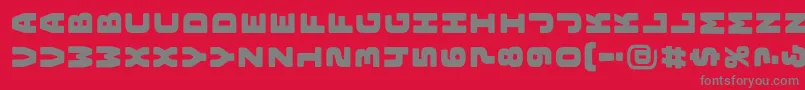 BungeelayersrotatedRegular Font – Gray Fonts on Red Background