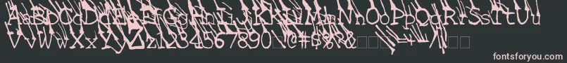 fuente LinotypeGrassyBold – Fuentes Rosadas Sobre Fondo Negro