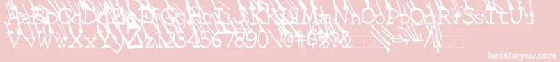 LinotypeGrassyBold Font – White Fonts on Pink Background