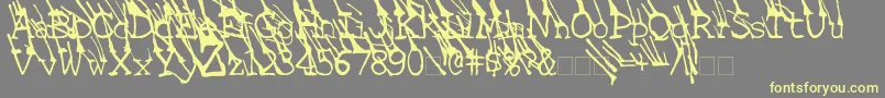 fuente LinotypeGrassyBold – Fuentes Amarillas Sobre Fondo Gris