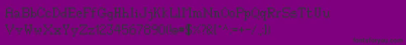 フォントCrazyCreation – 紫の背景に黒い文字