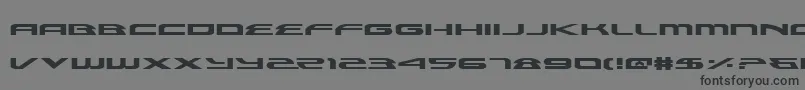フォントAlexisExpanded – 黒い文字の灰色の背景