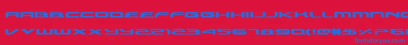 AlexisExpanded-fontti – siniset fontit punaisella taustalla