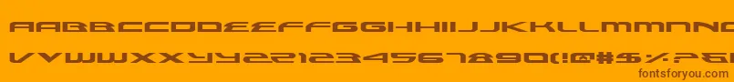 AlexisExpanded Font – Brown Fonts on Orange Background