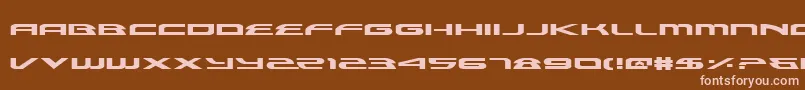 AlexisExpanded Font – Pink Fonts on Brown Background