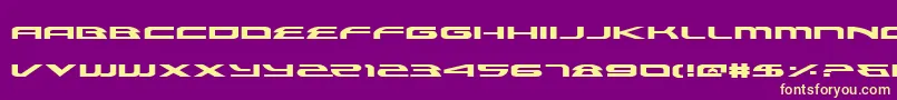 AlexisExpanded Font – Yellow Fonts on Purple Background