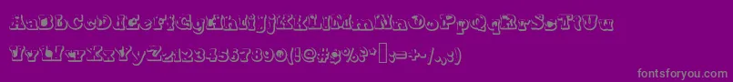 Moter Font – Gray Fonts on Purple Background