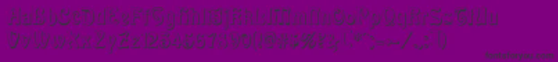 Fonte BaldurShadow – fontes pretas em um fundo violeta