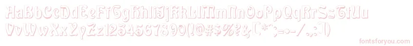 BaldurShadow Font – Pink Fonts on White Background