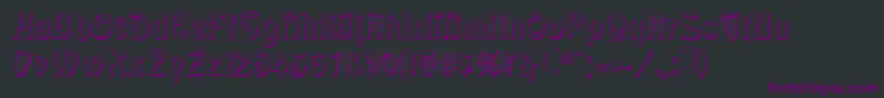 BaldurShadow Font – Purple Fonts on Black Background