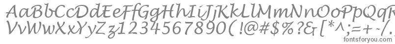 フォントLowtideRegular – 白い背景に灰色の文字