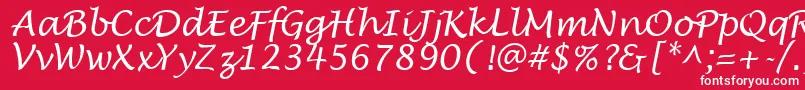 LowtideRegular Font – White Fonts on Red Background
